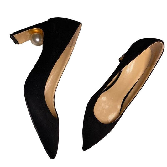 Pearl Decor Strange Heel Women Pumps