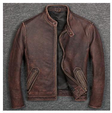 Brand Classic Casual Style Cowhide Jacket