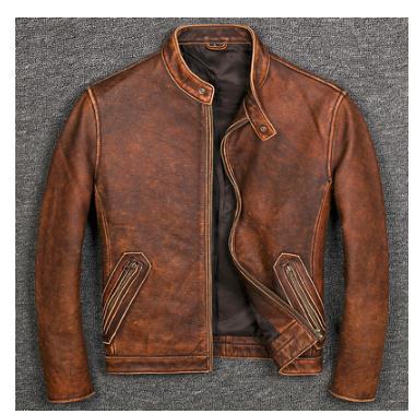 Brand Classic Casual Style Cowhide Jacket