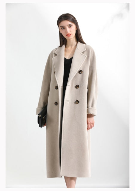 Breasted Trench Coat Woman Trench Long Windbreakers