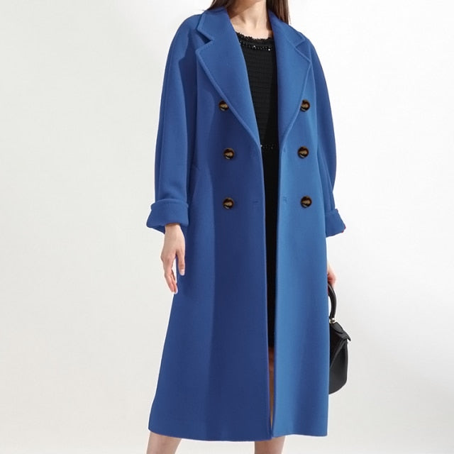 Breasted Trench Coat Woman Trench Long Windbreakers