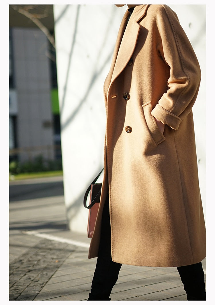 Breasted Trench Coat Woman Trench Long Windbreakers