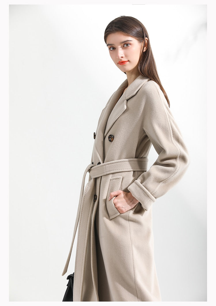 Breasted Trench Coat Woman Trench Long Windbreakers