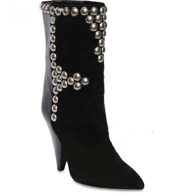 Rivets Studed Women Over The Knee High Boots