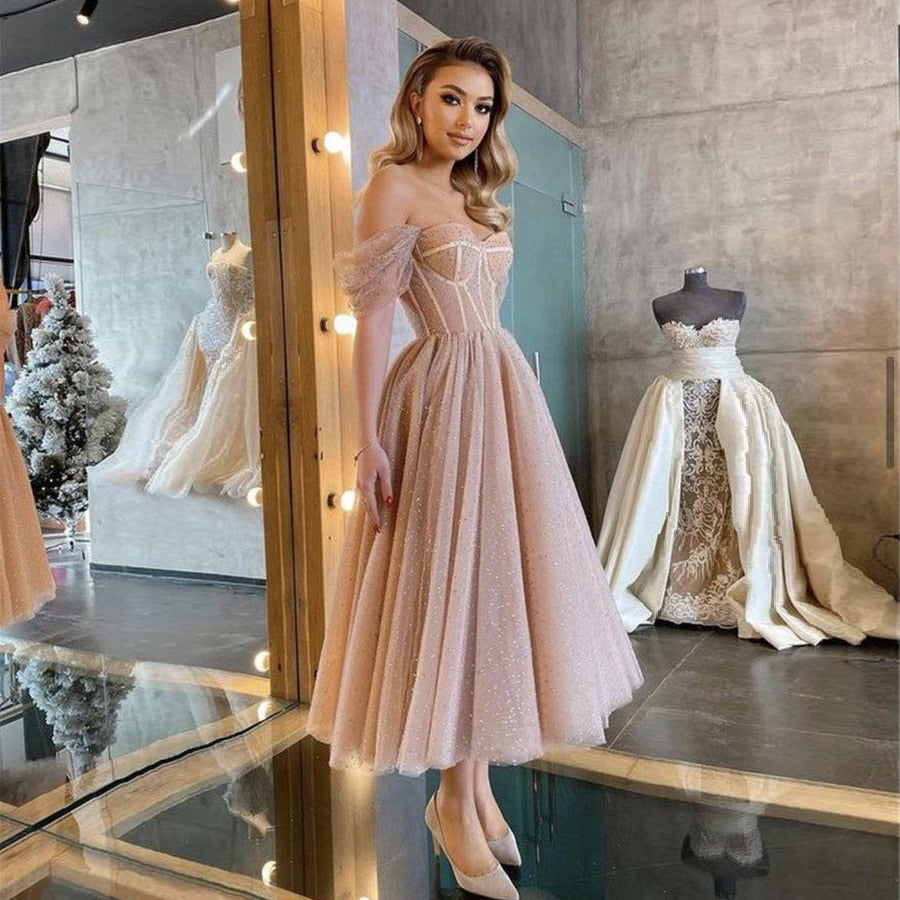 Pink Sweet Evening Party Elegant Gowns