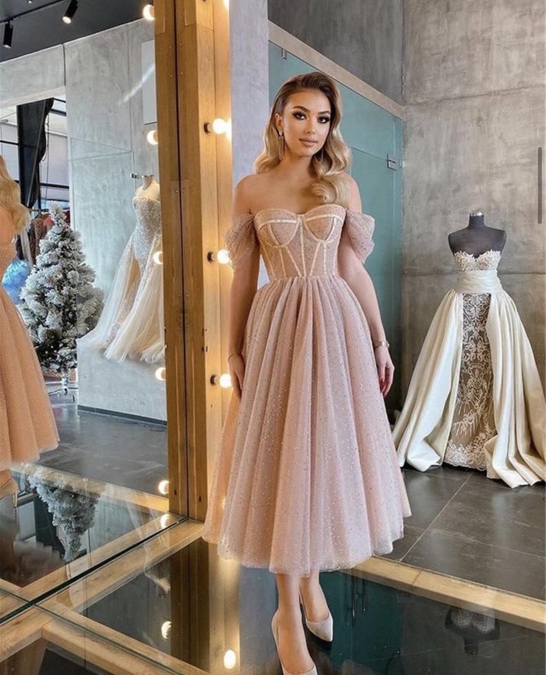 Pink Sweet Evening Party Elegant Gowns