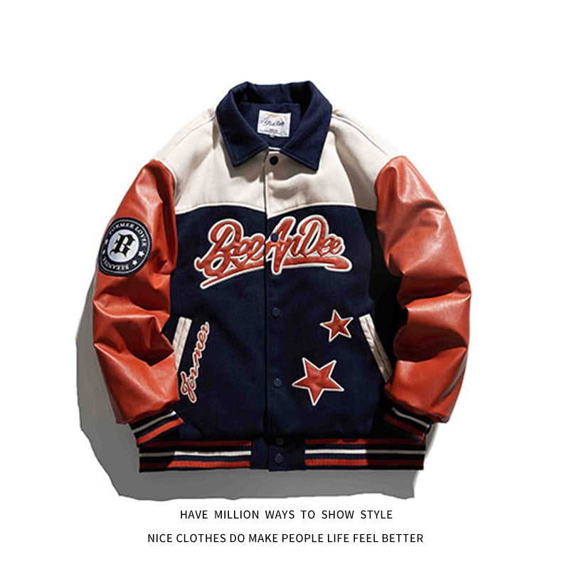 Women Baseball Jacket Unisex Men Coat