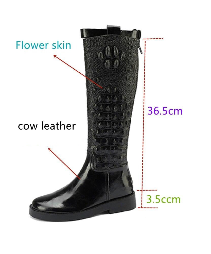 cow leather patchwork pointed toe boots