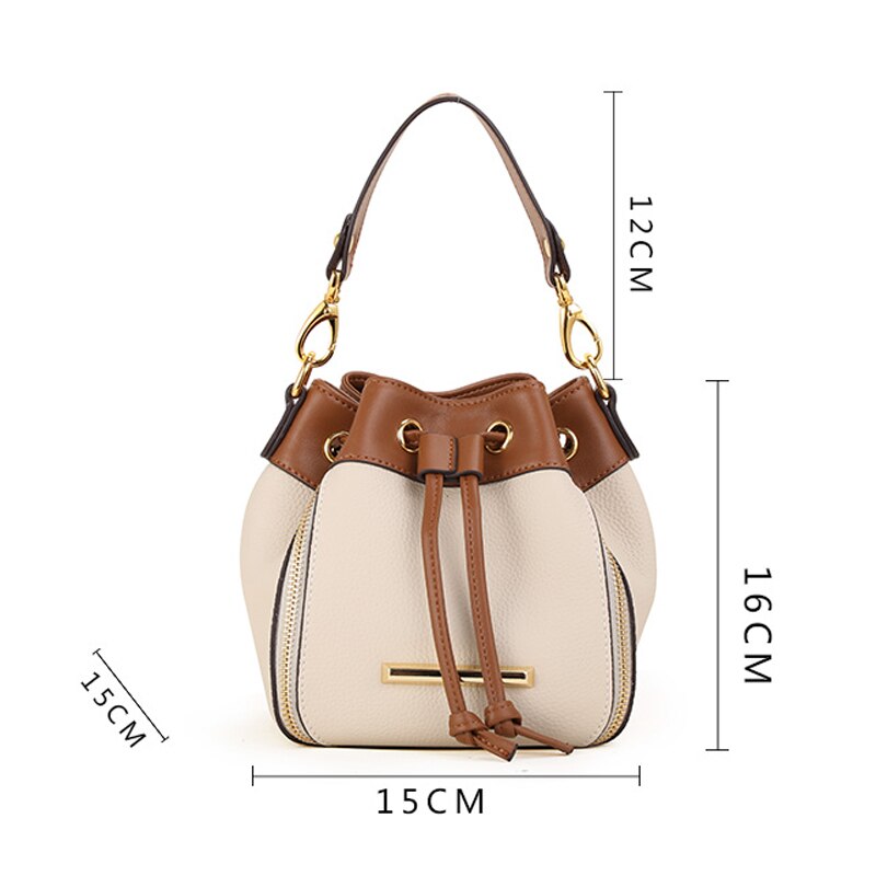 Women Genuine Leather handbags cowhide