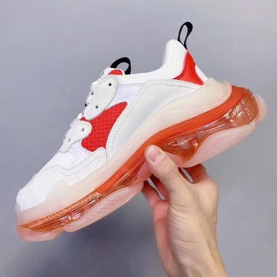 Luxury design transparent women's shoes sneakers