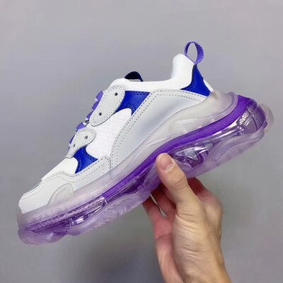 Luxury design transparent women's shoes sneakers