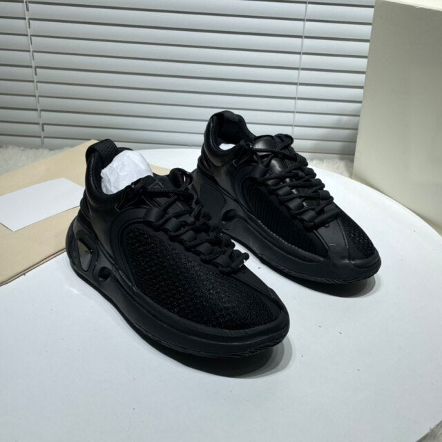 spring new Knitted upper Women's sports shoes