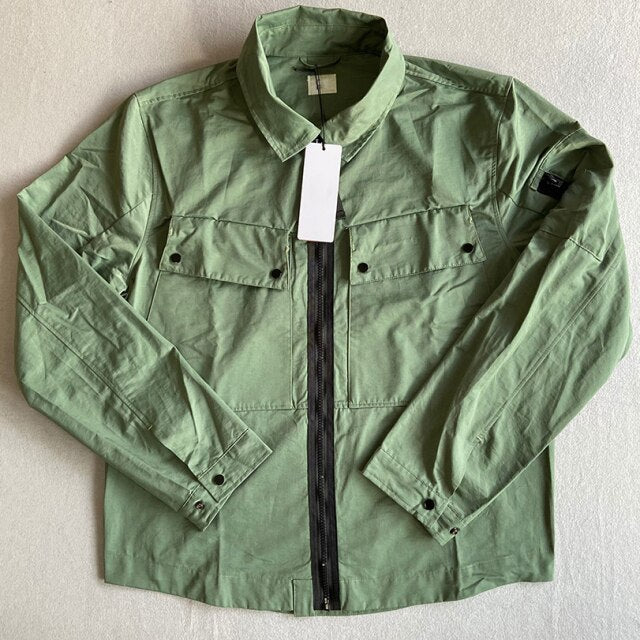 multi-pocket 100% cotton men's casual  jacket