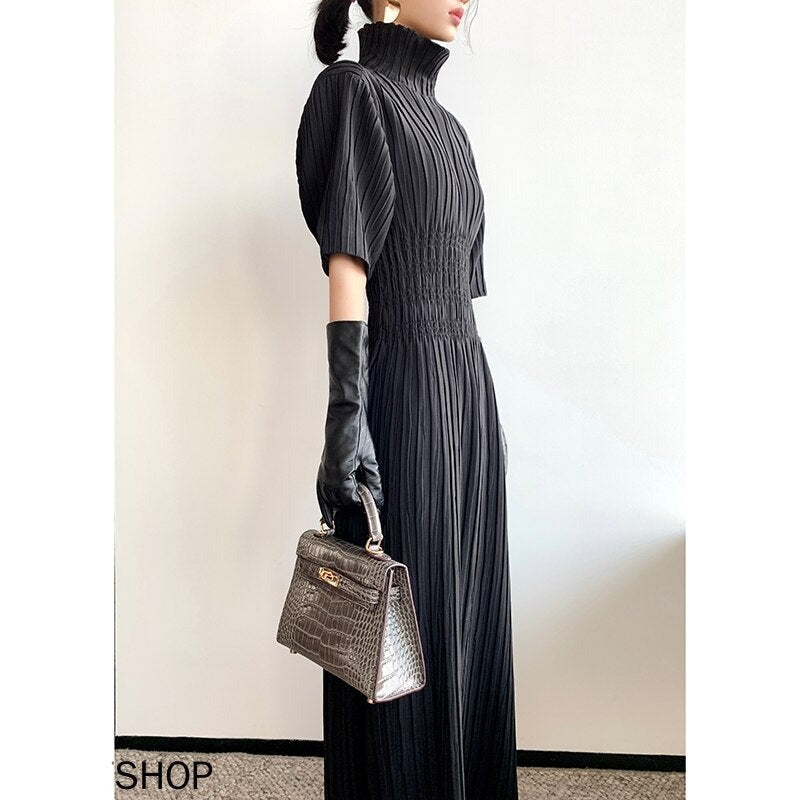 Female Fashionable High-necked Spring Dress