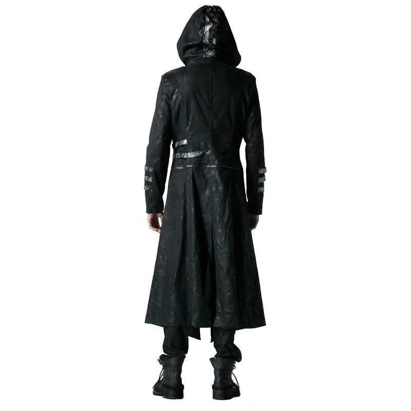 Punk Rave Men Long Jackets Trench Coat