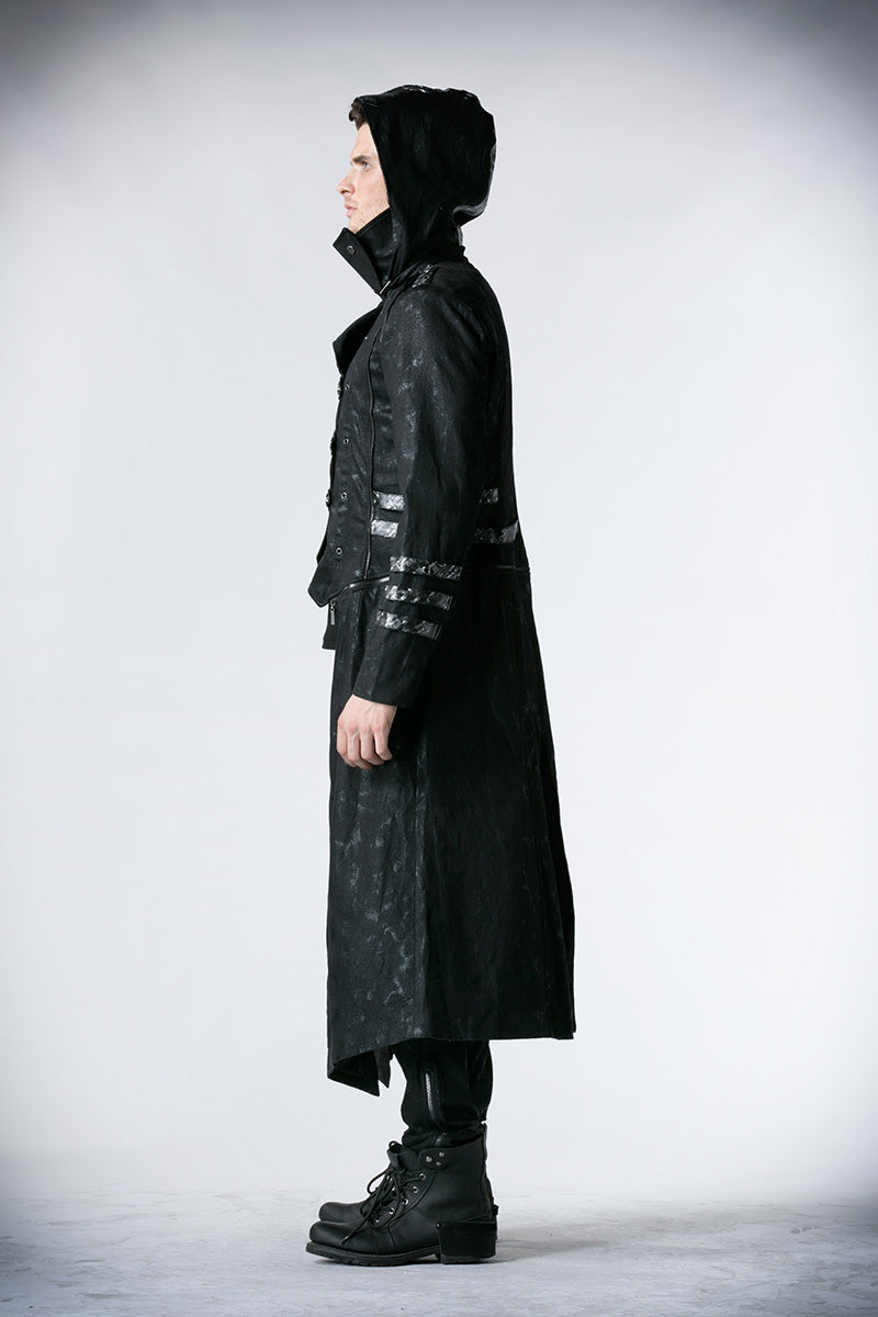 Punk Rave Men Long Jackets Trench Coat