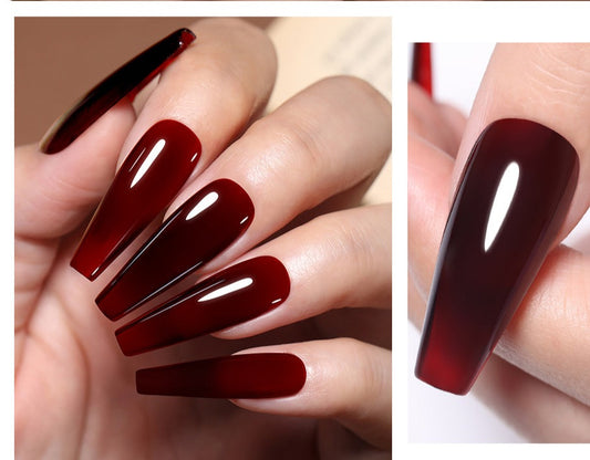 Red Jelly Transparent Nail Gel 7ML Soak Off